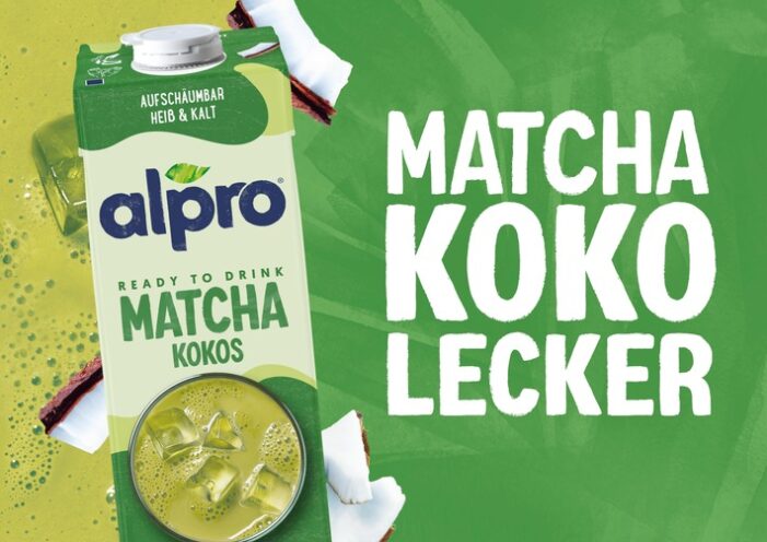 Alpro lanciert Ready to Drink Matcha mit Kokosnuss