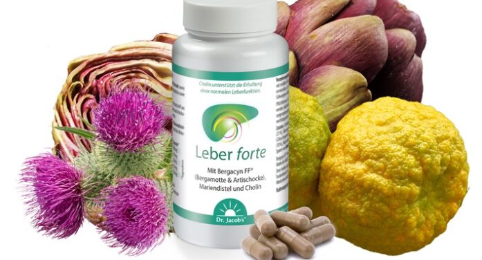 NEU: Leber forte von Dr. Jacob’s, für eine Leber in Balance * mit wertvollen Extrakten aus Bergamotte, Artischocke und Mariendistel sowie Cholin