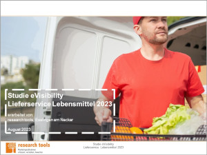 eVisibility Lieferservice Lebensmittel: Rewe ist sichtbarster Anbieter