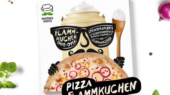 GUSTAVO GUSTO präsentiert Pizza „Flammkuchen“