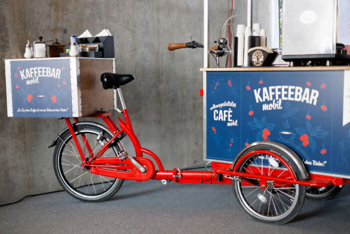Coffee-Bike mieten – mobiler Kaffeegenuss mit individuellem Branding