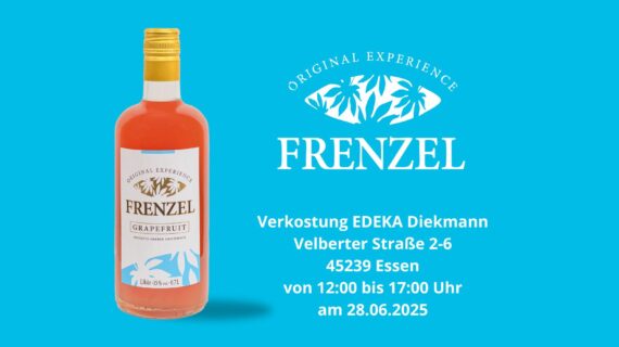 Likör FRENZEL Grapefruit: Unverbindliche Verkostung am 28. Juni bei EDEKA Diekmann in Essen