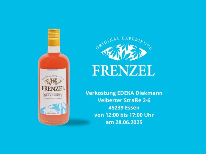 Likör FRENZEL Grapefruit: Unverbindliche Verkostung am 28. Juni bei EDEKA Diekmann in Essen