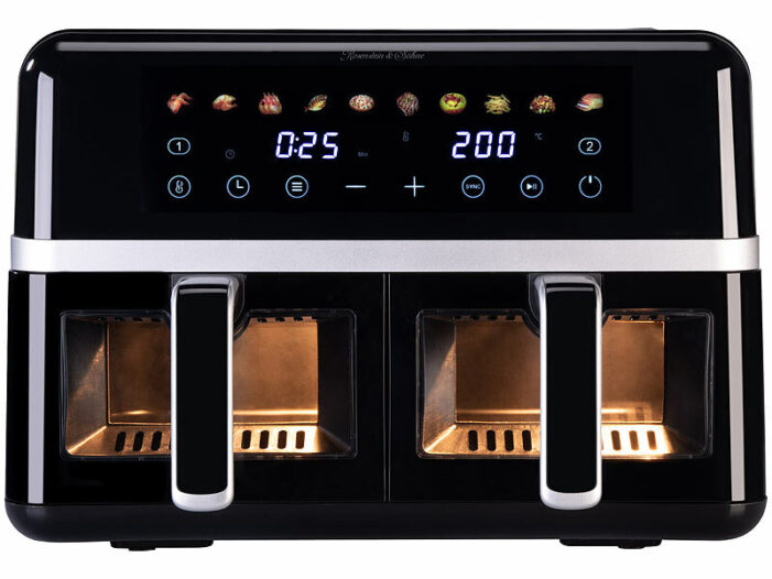 Rosenstein & Söhne Dual-Heißluftfritteuse HF-420 Rosenstein & Söhne Dual-Heißluftfritteuse HF-420