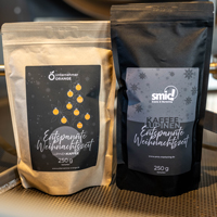 Fortezza bietet individuelle Kaffee-Geschenke: Espresso & Lupinenkaffee mit personalisierten Etiketten Fortezza bietet individuelle Kaffee-Geschenke: Espresso & Lupinenkaffee mit personalisierten Etiketten