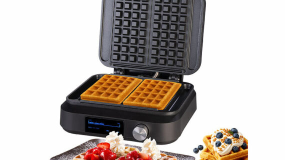 Rosenstein & Söhne Doppelwaffeleisen für belgische Waffeln