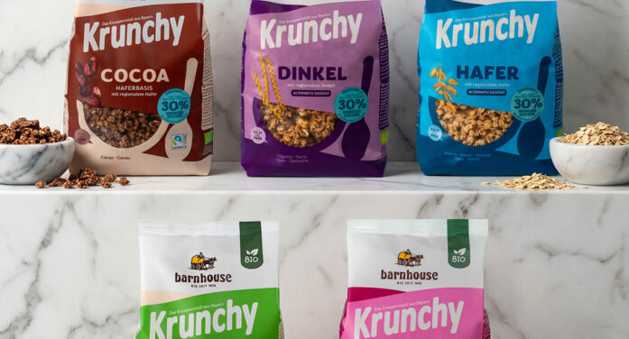 Barnhouse relauncht fünf Krunchys mit 30 % weniger Zucker